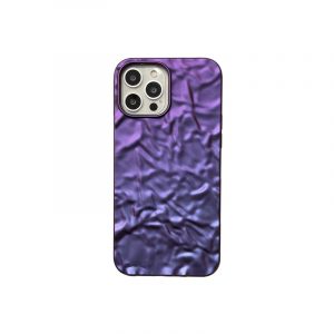 Electroplated origami pattern suitable for iPhone 17 Promax phone case Apple 16 matte red purple 14/15